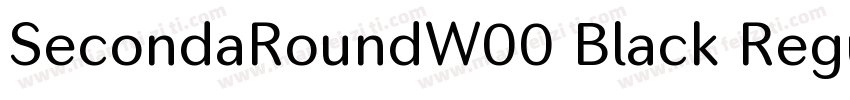 SecondaRoundW00 Black Regular字体转换